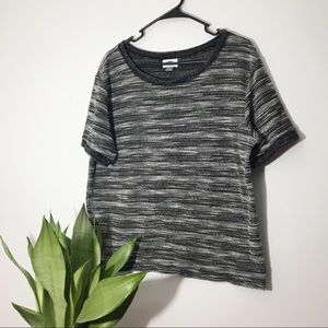 Old Navy | Two Tone Knit Short Sleeve Top Size L